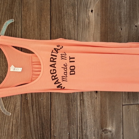 Bella Canvas Tops - Bella Canvas peach tank top 'Margaritas made me do it' size XL